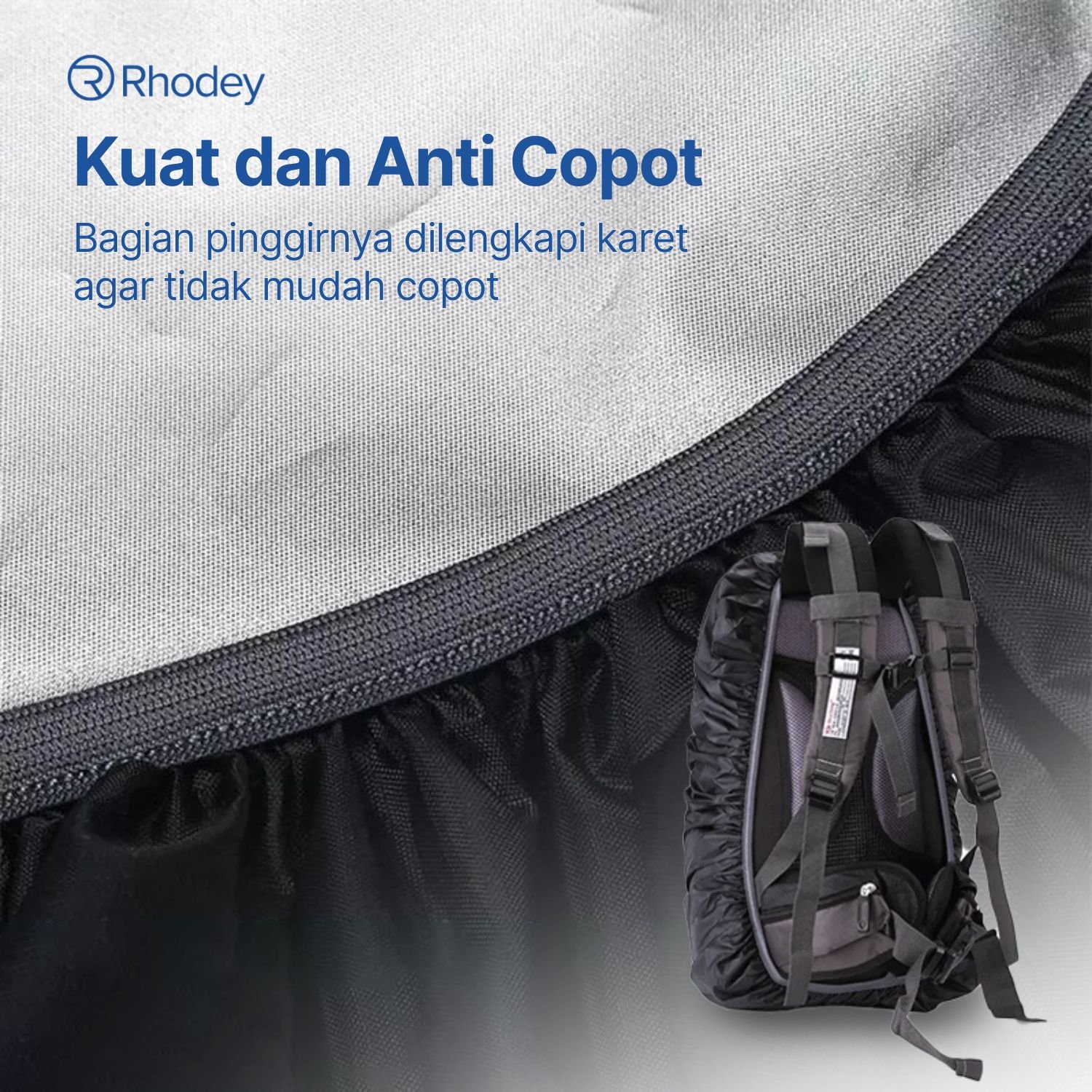 Rhodey Rain Cover Bag Waterproof Universal Jas Hujan Tas Ransel 30-40L - Orange